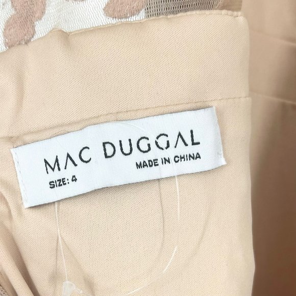 Mac Duggal Embroidered Illusion Appliqued Bodice Trumpet Gown 79368, Beaded - Picture 11 of 15